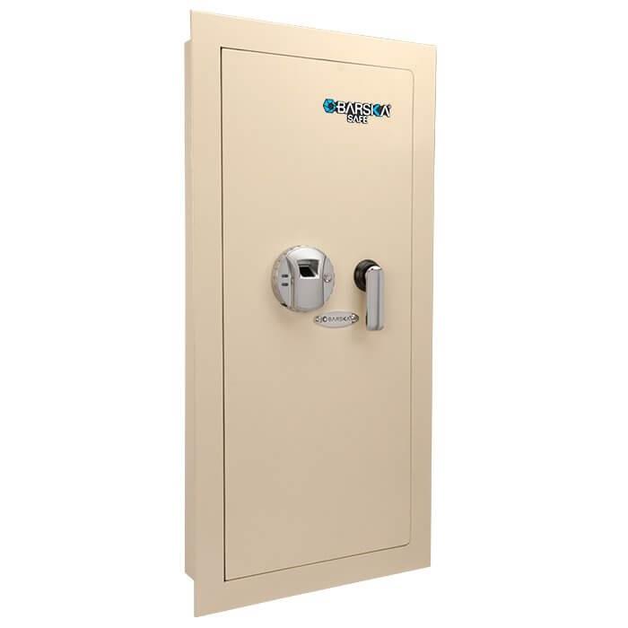 Barska AX12880 Biometric Wall Safe White (Left-Hand Swing)