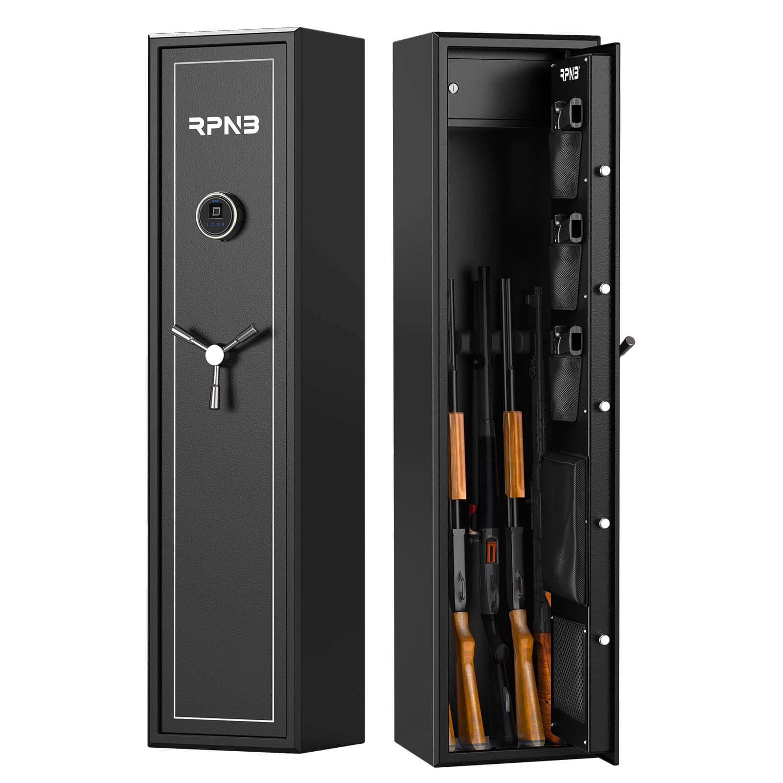 RPNB Biometric 5 Rifle Storage Cabinet with Electronic Lock - RP5FR