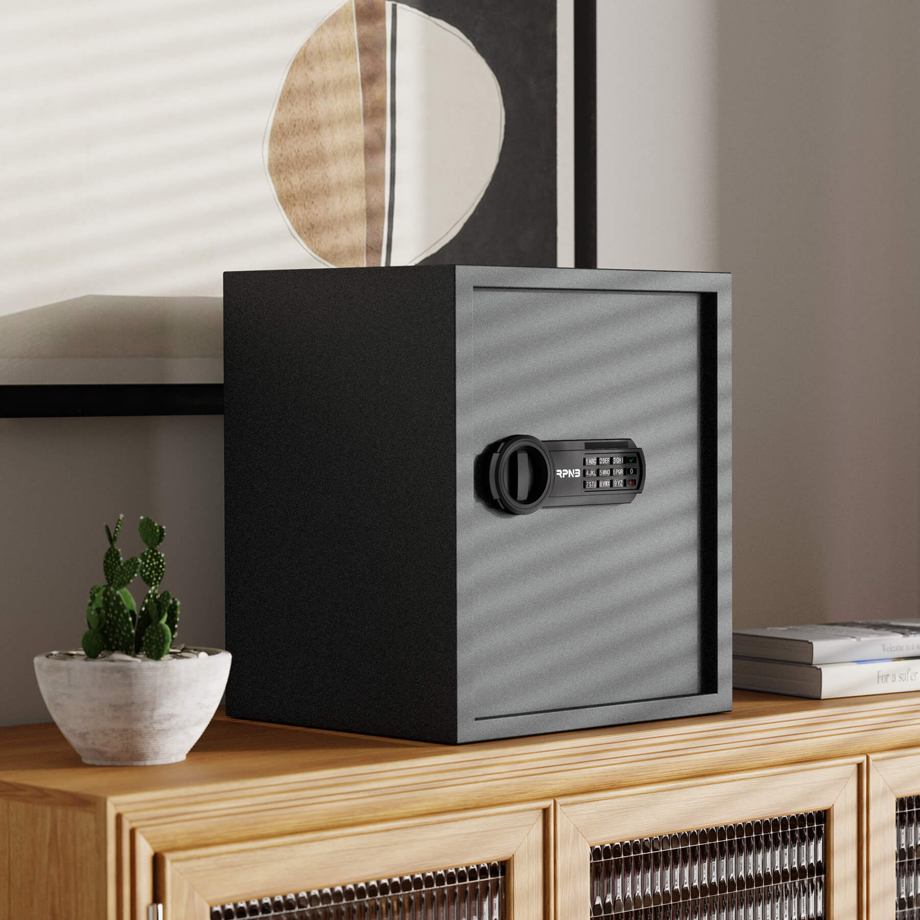 RPNB Electronic Home Safe with Small Jewelry Safe Lock Box RP42ESA