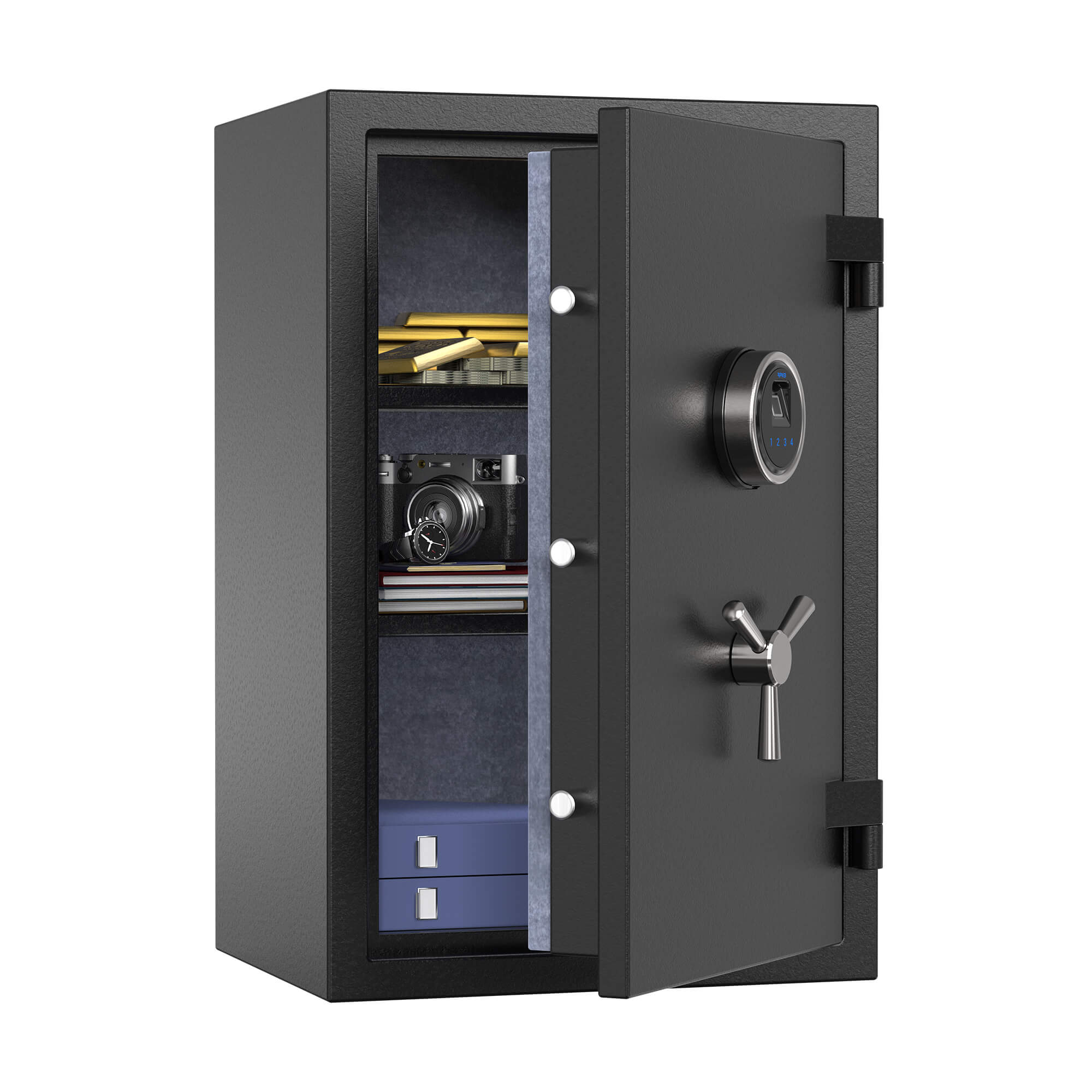 RPNB Large Fireproof Safe with Fingerprint Sensor - RPFS66