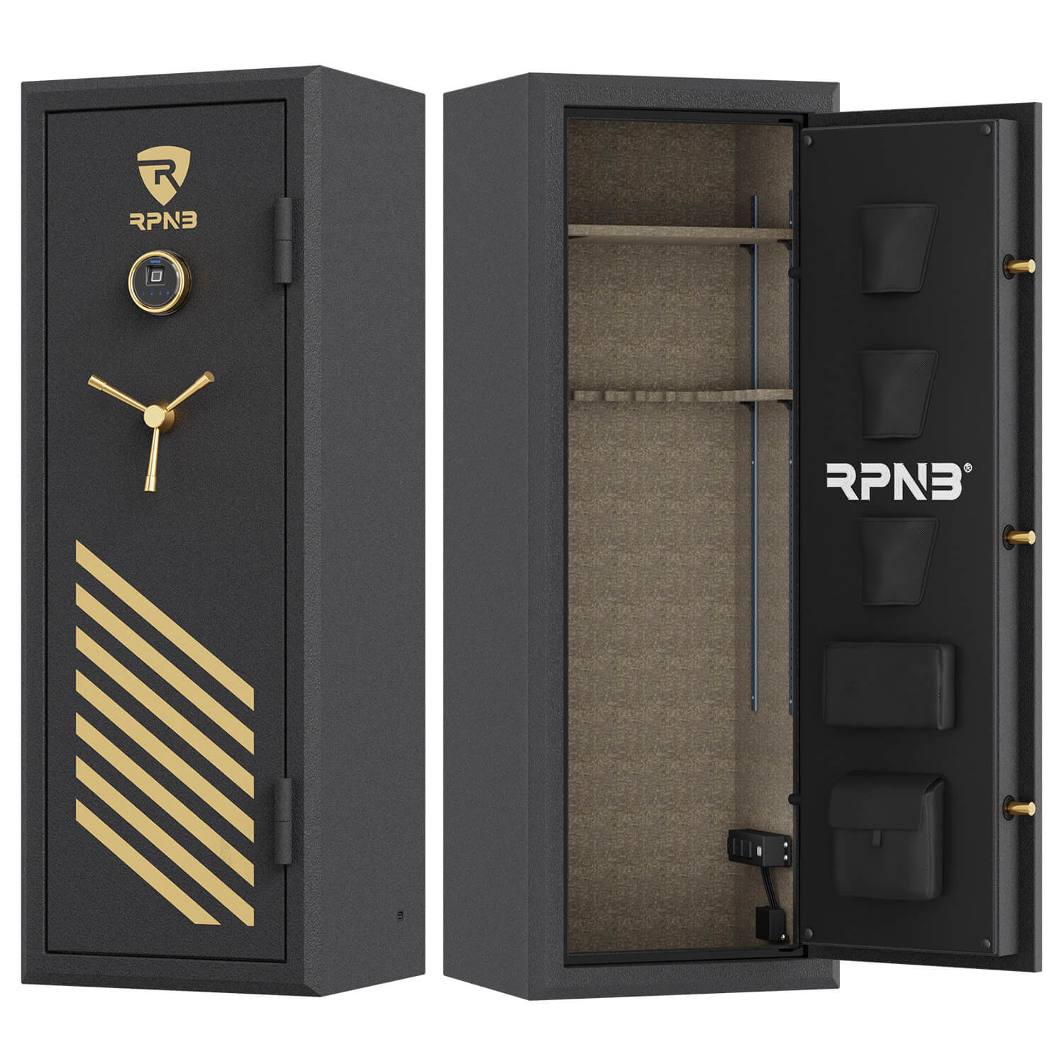 RPNB 14 Gun Fireproof Biometric Digital Safe (Black) RPFS14-B