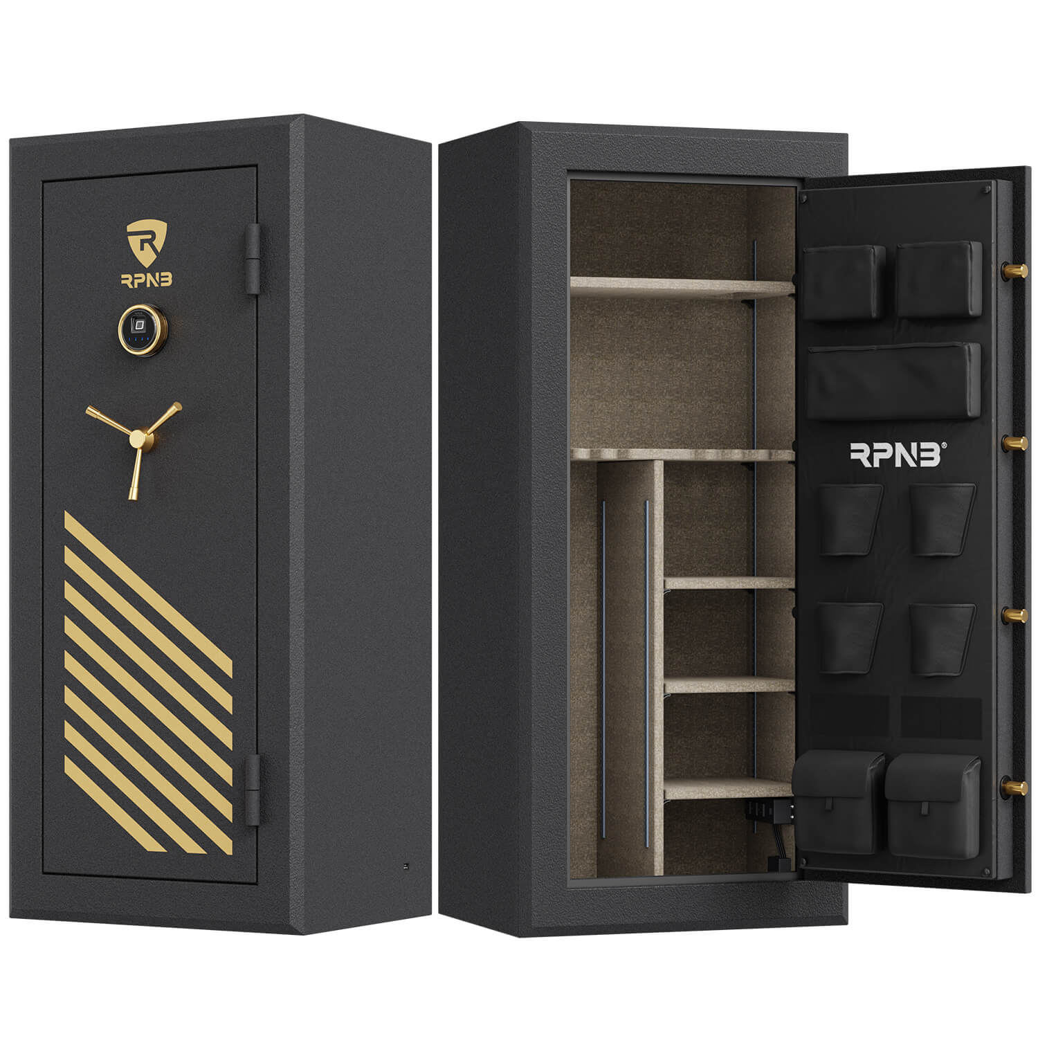 RPNB 24 Gun Fireproof and Biometric Safe (Black) RPFS24-B
