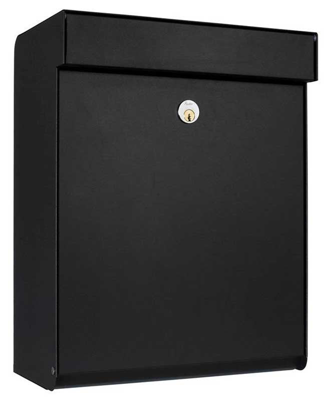 Qualarc ALX-GRM-BK Allux Series Grandform Locking Mailbox - Black