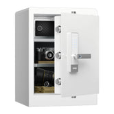 RPNB White Fingerprint Deluxe Nightstand Safe, 2.8 Cubic Feet, RPHS60W