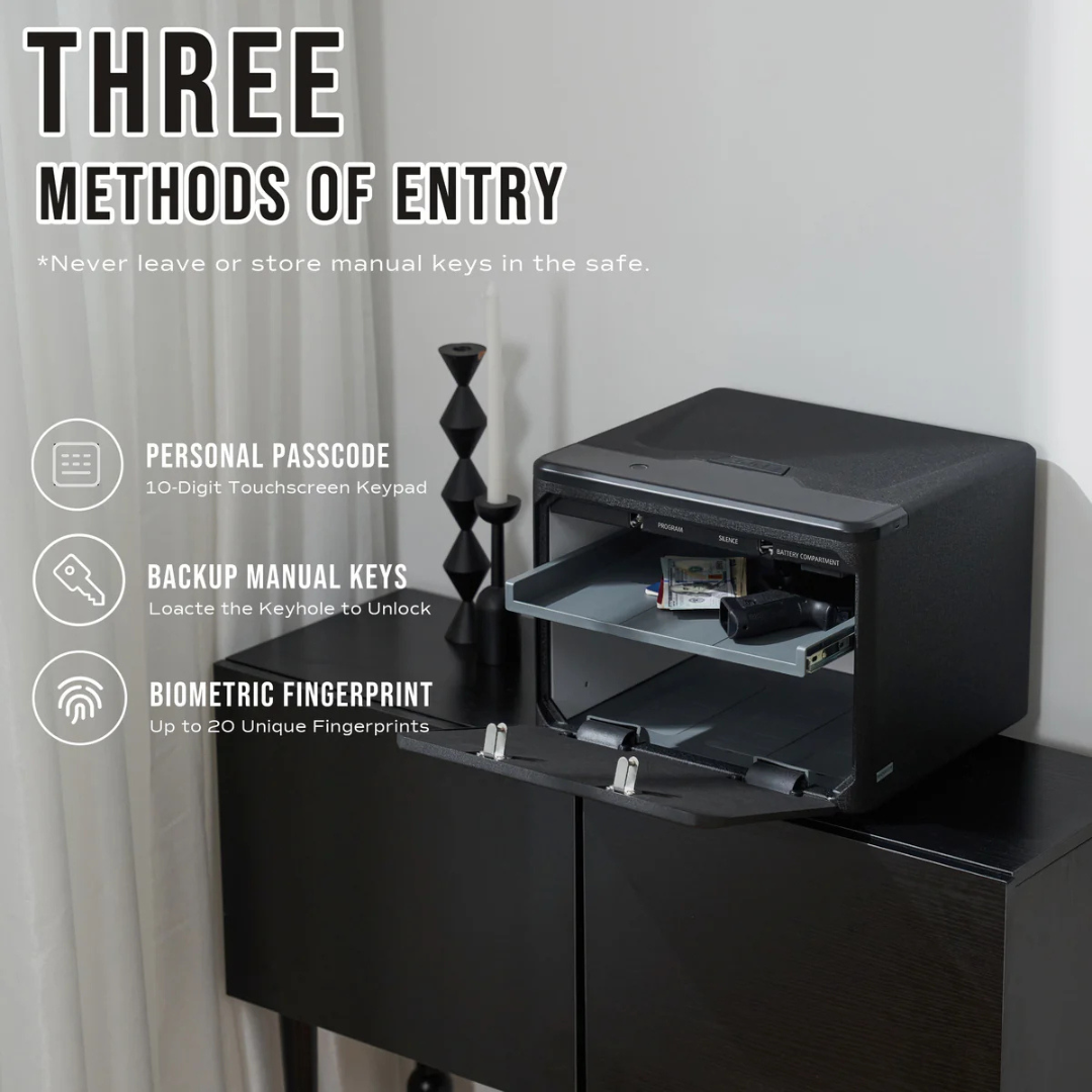 RPNB RP2009 High Capacity Dual - Layer Fingerprint Handgun Safe